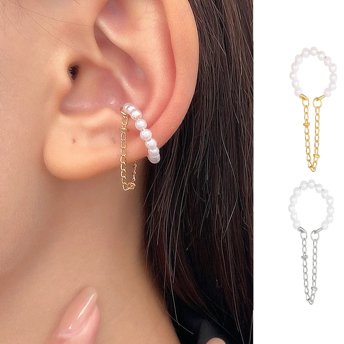 1 Pc 2023 Fashion Minilist No Piercing Ear Cuff Earrings for Woman Fake Piercing Earcuff Clips Earrings for Women Cuffs Jewelry